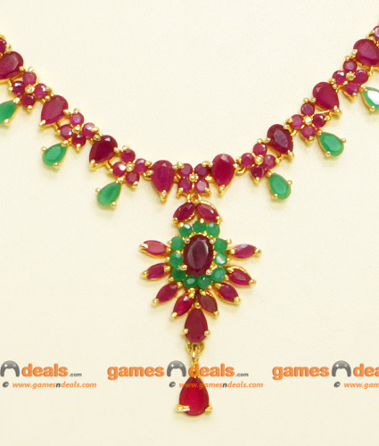 Ruby and emerald deals imitation jewellery